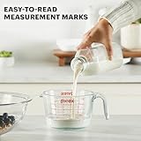 Pyrex 3 Piece Measuring Cup Set, Includes 1, 2, and 4 Tempered Glass Liquid Measuring Cups, Dishwasher, Freezer, Microwave, and Oven Safe, Essential Kitchen Tools