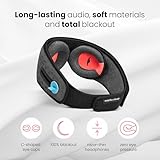 Manta Sound Sleep Mask with Bluetooth Headphones, 100% Blackout Eye Mask for Sleeping, Adjustable Fit, Ultra-Comfortable, Bluetooth Sleep Mask for Side Sleepers, Perfect for Travel and Meditation