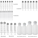 1ml, 3ml, 5ml, 10ml, 20ml Glue Dispenser and 30ml+50ml Glue Bottle. 14ga, 16ga, 18ga, 20ga, 22ga, 25ga Glue Dispenser head and Caps. For Measuring and Refilling