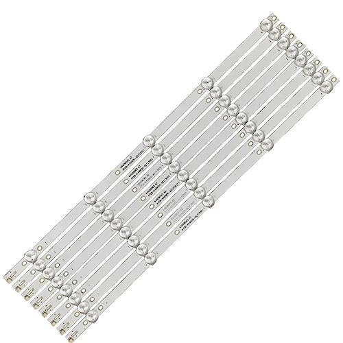 UFDIPLMY LED Backlight Strip 5 Lamp Compatible with LG 49" TV 49LK5400BUA K490WDK5 A2 K490WDK5LZ350A100K K490WDK5L8350A100K 4708-K49WDK-A2113N01(Color:10 Set - 80 pcs)