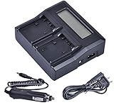 LCD Dual Quick Battery Charger for Sony Cyber-Shot DSC-HX1, DSC-HX100V, DSC-HX200V Digital Camera