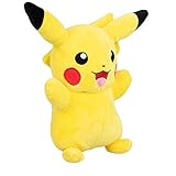 Pokemon 12" Large Pikachu Plush - Officially Licensed - Generation One Figure - Authentic Soft Stuffed Animal Toy - Easter Basket Stuffer Gift for Kids, Boys, Girls - 2+