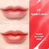 ETUDE Dear Darling Marker Tint #3 Apple Candy | Hydrating & Long Lasting Lip Stain | High Pigmented Lip Maker with Easy Drawing Tip | Korean Daily Lip Tint, Korean Makeup, Kbeauty, Perfect for Gift