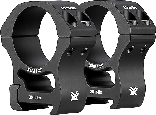 Vortex Optics Pro Series Riflescope Rings - 30mm - High Height [1.26 Inches | 32.0 mm], Black