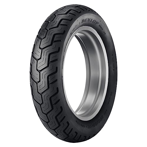 Dunlop D404 Rear Motorcycle Tire 150/80B-16 (71H) Black Wall for Harley-Davidson Softail Heritage Classic FLSTC 2004-2006