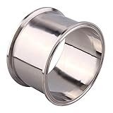 DERNORD Sanitary Spool Tube with Clamp Ends,Stainless Steel 304 Seamless Round Tubing with 6 inch Tri Clamp Ferrule Flange(Tube Length: 4 Inch / 102MM)