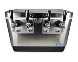 Coldbreak, 4-Tap, Jockey Box, Portable Bar, Professional Grade, 50' Stainless Coils, Front Input, Stainless Steel