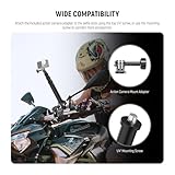 NEEWER Motorcycle Camera Mount Kit, Bicycle Handlebar Invisible Selfie Stick with Dual Ball Heads, Super Clamps, Action Camera Adapter Compatible with GoPro Insta360 DJI AKASO Action Cameras, GP-30