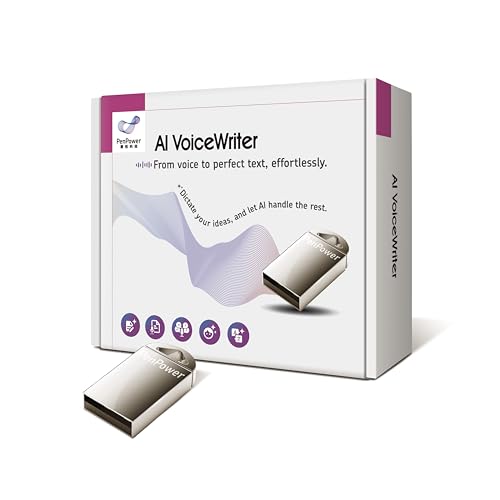 AI VoiceWriter – Smart Dictation & AI Writing Assistant for Windows & Mac | USB Dongle & Mobile App for Voice Input, Proofreading, Rewriting & Multilingual Support