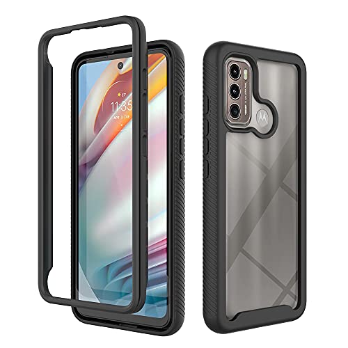 QiongNi Case for Motorola Moto G60 / G40 Fusion, Anti-Fall & Shock-Absorbing, Slim & Lightweight, Matte Black