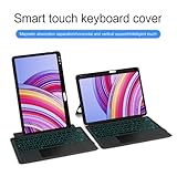 kaidisen Backlit Keyboard Case for Xiaomi Poco Pad/Redmi Pad Pro 12.1" Keyboard with Touchpad Portrait Mode Backlight Magnetic Detachable Touch Keyboard Case