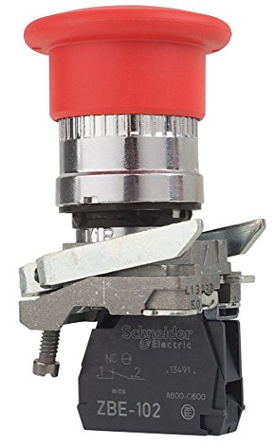 Schneider Electric Emergency Stop Push Button, Red