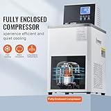 Happybuy 6L Laboratory Chiller Circulator, -4°F-212°F Recirculating Pump, LCD Display, 304 Stainless Steel Water Bath Cooling System