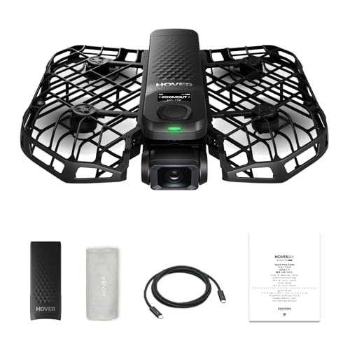 HOVERAir X1 PRO 4K Action Flying Camera, Foldable Drone with Camera with 42 KM/H Follow Speed, 10+ Fully Automatic Flight Modes, Fly Anywhere with OmniTerrain, SmoothCapture 2.0(Standard)