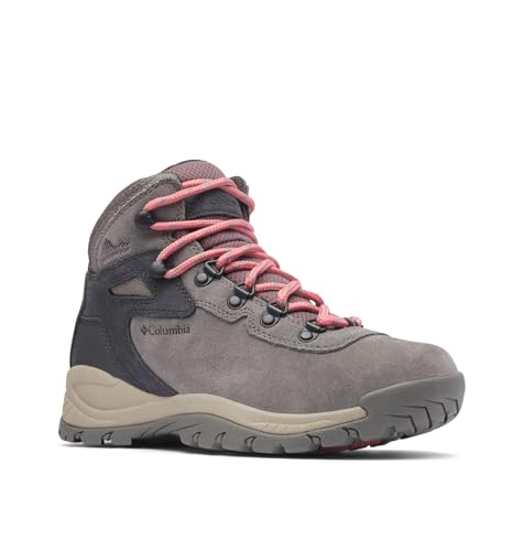 Columbia Womens Newton Ridge Plus Waterproof Amped, Stratus/Canyon Rose, 8