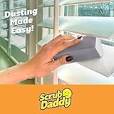 Scrub Daddy Damp Duster Dusting Sponges (8 Count) - Dust Remover for Household Cleaning - Duster for Vents, Railings & Blinds - Reusable Baseboard Cleaner