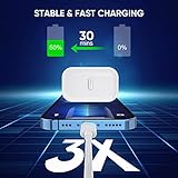 3 Pack Fast Charger iPhone, [Apple MFi Certified] 6FT iPhone Charger Fast Charging USB C Wall Charger Adapter 6 Foot Type C to Lightning Cable with iPhone 14 Pro Max/13 Pro/12/12 Pro/11 Pro Max/XS Max