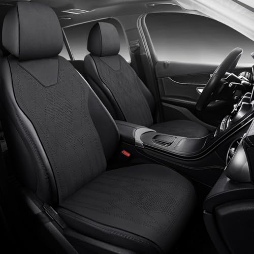 DUUIWE 2 Pack Front Car Seat Cover for Citroen Jumpy 2020 2021 2022 2023, Waterproof Seat Covers for Cars Car Seat Cushion Car Seat Protector(Black)