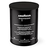 Lavazza Espresso Ground Coffee, Medium Roast, 100% Arabica, 8 oz Tin (Pack of 4)