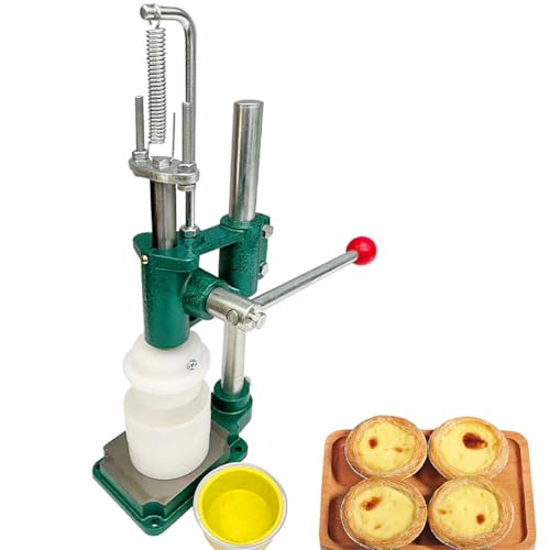 KJZQLMZ Egg Tart Moulding Machine, Manual Egg Tart Making Machine, Commercial Egg Tart Crust Forming Manual Mould Making Egg Tart Crust Tool (H41)