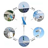 Mdxtog 3000 Watt Wind Turbine Generator Kit, 3KW Windmill Generator, 24V 48V 96V 120V Free Energy Generator, Vertical Axis Wind Generator for Home Use(48V)