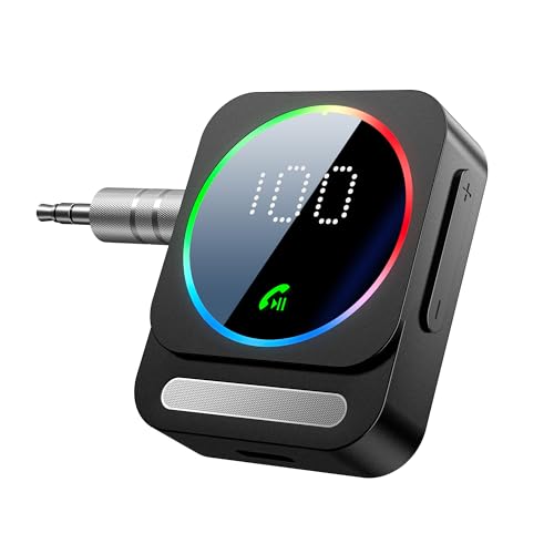 SONRU Bluetooth 5.3 Receiver for Car, Wireless Audio Adapter for Car/Home Stereo/Wired Headphones/Speaker, Bluetooth Aux Adapter, Dual AUX Outputs, RCA AUX 3.5mm Music Receiver