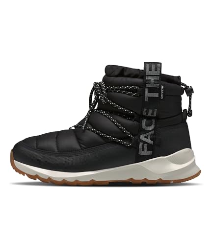 THE NORTH FACE Women's ThermoBall Lace Up Waterproof Boot, TNF Black/Gardenia White, 9