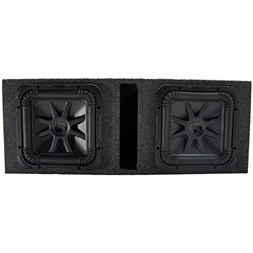 KICKER 44L7S152 15" Subwoofer Square L7 Dual 2 Ohm Sub Refurbished and ASC 215SQV 15" Vented Square Sub Box