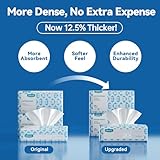 Winner Soft Face Towels - 100% USA Cotton Dry Wipes, 600 Count Unscented Cotton Tissues for Sensitive Skin, OEKO-TEX Certified Face Towelettes Disposable, Makeup Remover Facial Towels, 6 Pack