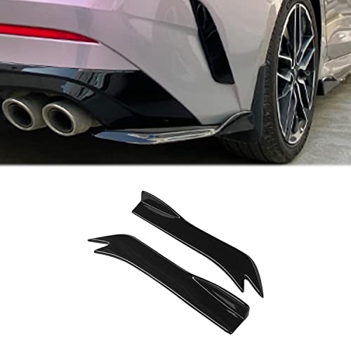 Hyorabyn Rear Bumper Lip Spoiler for Kia K5 Optima DL3 2021 2022 2023 Wrap Angle Protector Accessories Trim ABS 2pc Gloss Black