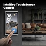 MOES Smart Home Touchscreen Control(1-Switch Panel), In-wall Smart Panel with Alexa Built-in, Compatible with Smart Life devices, Manage and Control Home Devices and Scenes with Touch and Voice