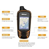 BHCnav NAVA F30 Handheld GPS Units,Colorful Map Handheld GPS Navigation Device,Land Accuracy Surveying GPS Equipment for Outdoor Hiking Hunting Traveling Adventures