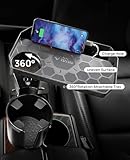 JoyTutus Car Cup Holder Expander, Automotive Cup Attachable Tray with 360° Rotation,Large Cup Holder Adapt Most Regular Cups with 18-40 oz, fit in 2.75-3.25 inch Car Holder