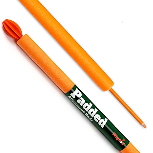 WHYGOLF Padded Golf Alignment Rods - Golf Alignment Sticks with Protective Padding, Create Golf Swing Trainer Angles Like Pro Trainers