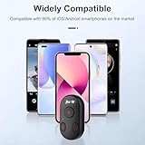 Wireless Bluetooth Remote Control for iPhone, GoPro Remote: Ultra-Portable, Effortless Pairing, Type-C Rechargeable, Long-Lasting, Seamlessly Works with iPhone, Android, GoPro, iPad for Remote Shutter