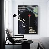 Cowboy Bebop Anime Movie Poster Canvas Art Poster And Wall Art Picture Print Modern Family Bedroom Decor Posters Unframed 16x24inch(40x60cm)