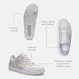 Coach Men's C201 Mixed Material Sneaker, Optic White/Grey, 10