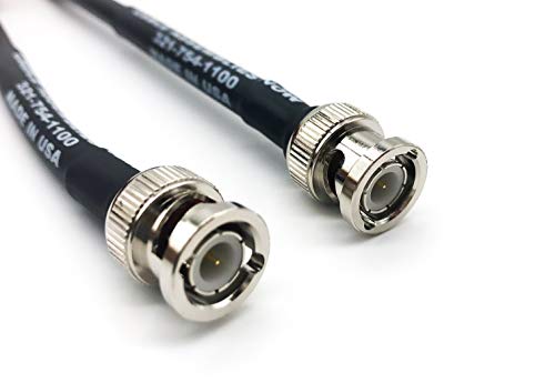 Cable Assemblies Now Times Microwave LMR-240 Ultraflex Low Loss Coaxial Cable with BNC Male to BNC Male Connectors - 10 Feet