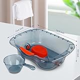 Retrona Hair Washing Basin for Bedridden - Portable Shampoo Bowl and Basin at Home for the Elderly - Hair Washing Tray for Seniors and Disabled Patients in Bed