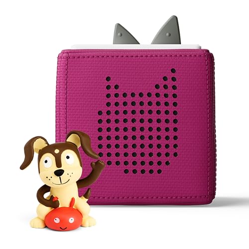 Toniebox Audio Player Starter Set with Playtime Puppy - Listen, Learn, and Play with One Huggable Little Box - Purple