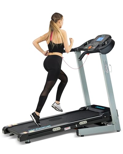 BORGUSI Auto Incline Treadmill with 300 LBS Capacity, 3HP Folding Electric Treadmills for Home, Running Machine with 17.5 Wide Belt, Shock Absorption, 8.5 MPH Speed, Preset Programs, Bluetooth Speaker