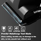 KEMEI 2296 Professional Hair Clippers for Men Cord/Cordless Hair Cutting Kits, Hair & Beard Trimmer, T Blade Barber Clipper with USB Rechargeable, Black