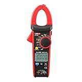 UNI-T Clamp Meter UT216C, Inrush Current AC/DC 600A TRMS HVAC Volt Amp Ohm Meter Multi Meter, Auto Ranging 6,000 Counts, Voltage Frequency Resistance Capacitance Temperature Continuity Diode Tester