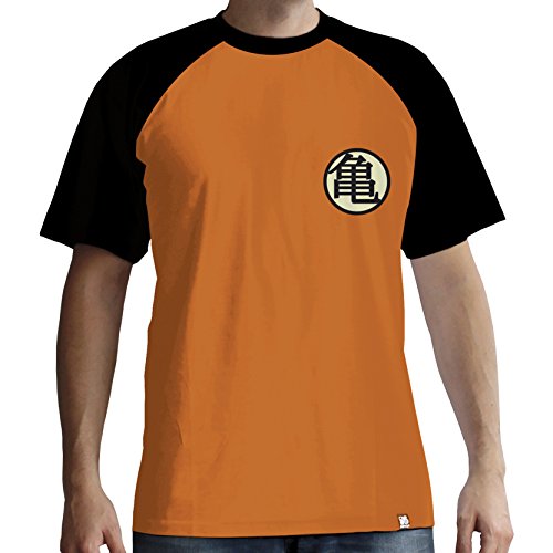 Dragon Ball Z - Kame Symbol Men T-Shirt Orange-Black, Regular, Orange/Black, Medium
