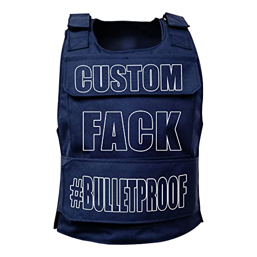 F.N.JACK Customized Tactical Vest - Custom Your Logo or Text Printing on Street ICONS Vest Dark Blue