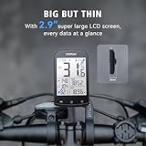 CYCPLUS Bike Computer Set Include Speed Sensor and Mount, Wireless Bicycle Speedometer Odometer, IPX6 Waterproof ANT+ Bluetooth