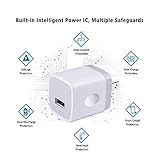 Single Port USB Charger,UorMe 1A 5V Wall Plug USB Power Adapter 5 Pack for iPhone 15 Plus 14 Pro Max/13/12/11/X/8/7/6S/6Plus,Samsung Galaxy S23 Ultra/A15/A14/A13/S22/S20 Ultra/S10/S9 Note 20,HTC,Moto