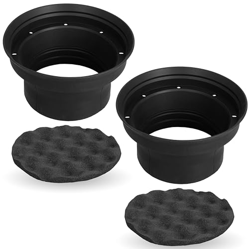 NVX XBAF65 2 Piece 6.5" or 6.75" Weatherproof Silicone Rubber Speaker Baffle Kit