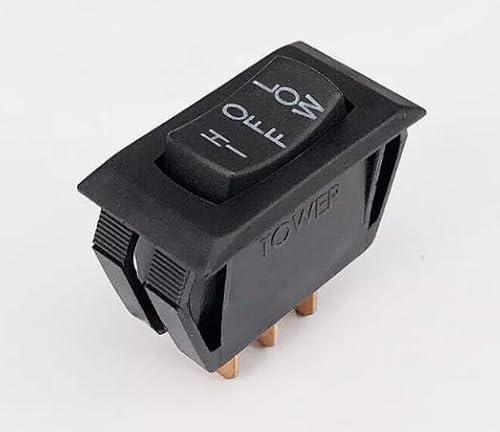 Tower HIGH-Off-Low 3 Pins 3 Positions Maintained Rocker Switch