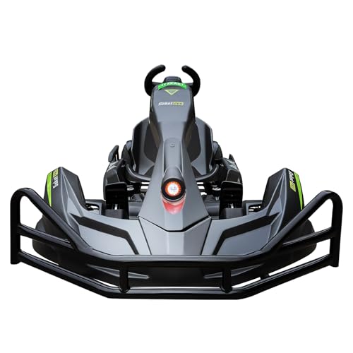 JYXKART Electric Go Kart, PRO Go Karts for Adults Build in 1500W*2 AC Brushless Motor with 54V8A Removable Lithium Battery and Handbrake, 50km/h High Speed Drifting Gokart for Ages 14+ Up to 2m/200kg